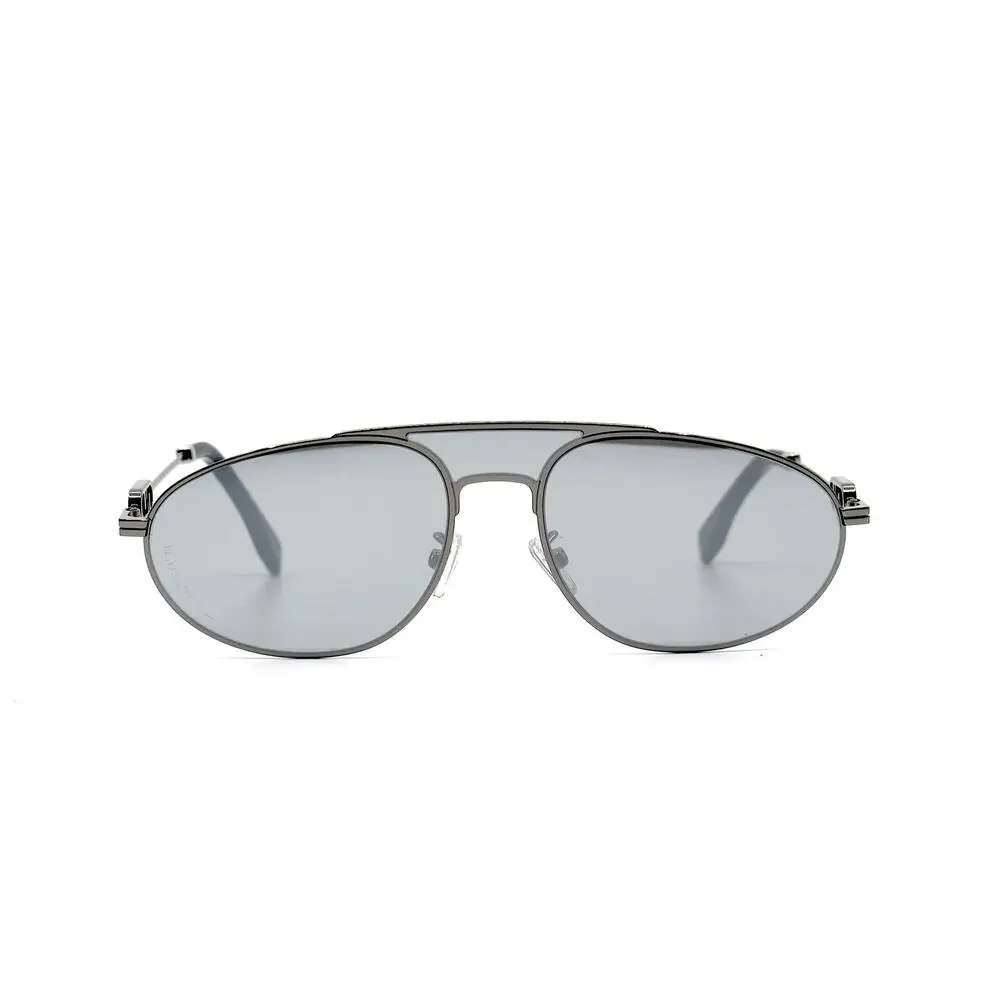 FENDI FE40072U 14C GREY SILVER MIRROR AUTHENTIC SUNGLASSES